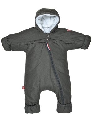 Combi T-zip 0-6m heather grey