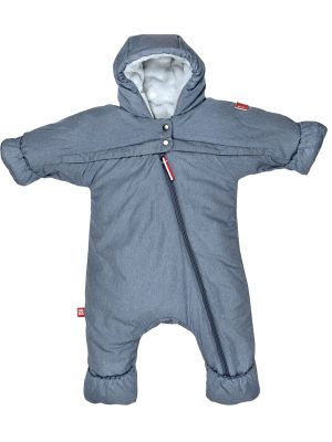 Combi T-zip 0-6m heather blue