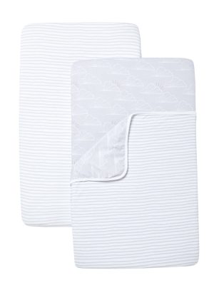 BÉABA de Shnuggle – Ensemble de literie pour berceau – Cloud