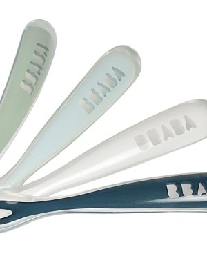 Lot de 4 cuillères 1er âge silicone storm
