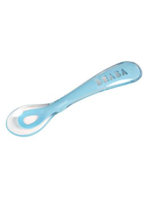Cuillère 2ème âge silicone blue