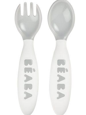 Set 2 couverts ergonomiques 2ème âge grey