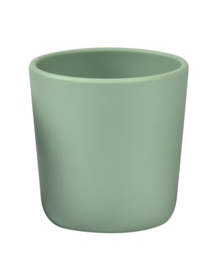 Lot de 3 verres silicone velvet grey / sage green