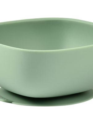 Bol silicone ventouse sage green