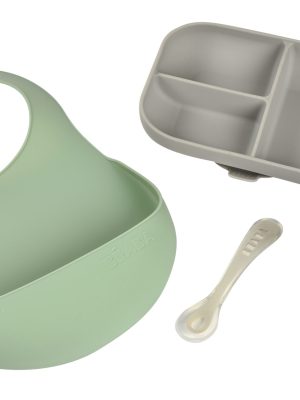Coffret repas les essentiels grey / sage green