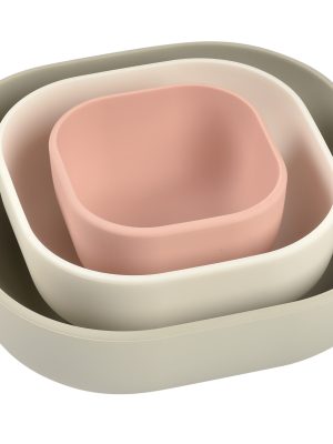 Lot de 3 bols silicone gigogne velvet grey
