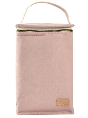 Pochette repas isotherme dusty rose